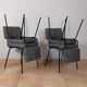 Set de 4 chaises design André Simard, édition Airborne, 1960