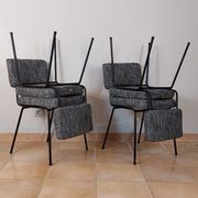 Set of 4 design chairs André Simard, Edition Airborne, French Modernism 1960s