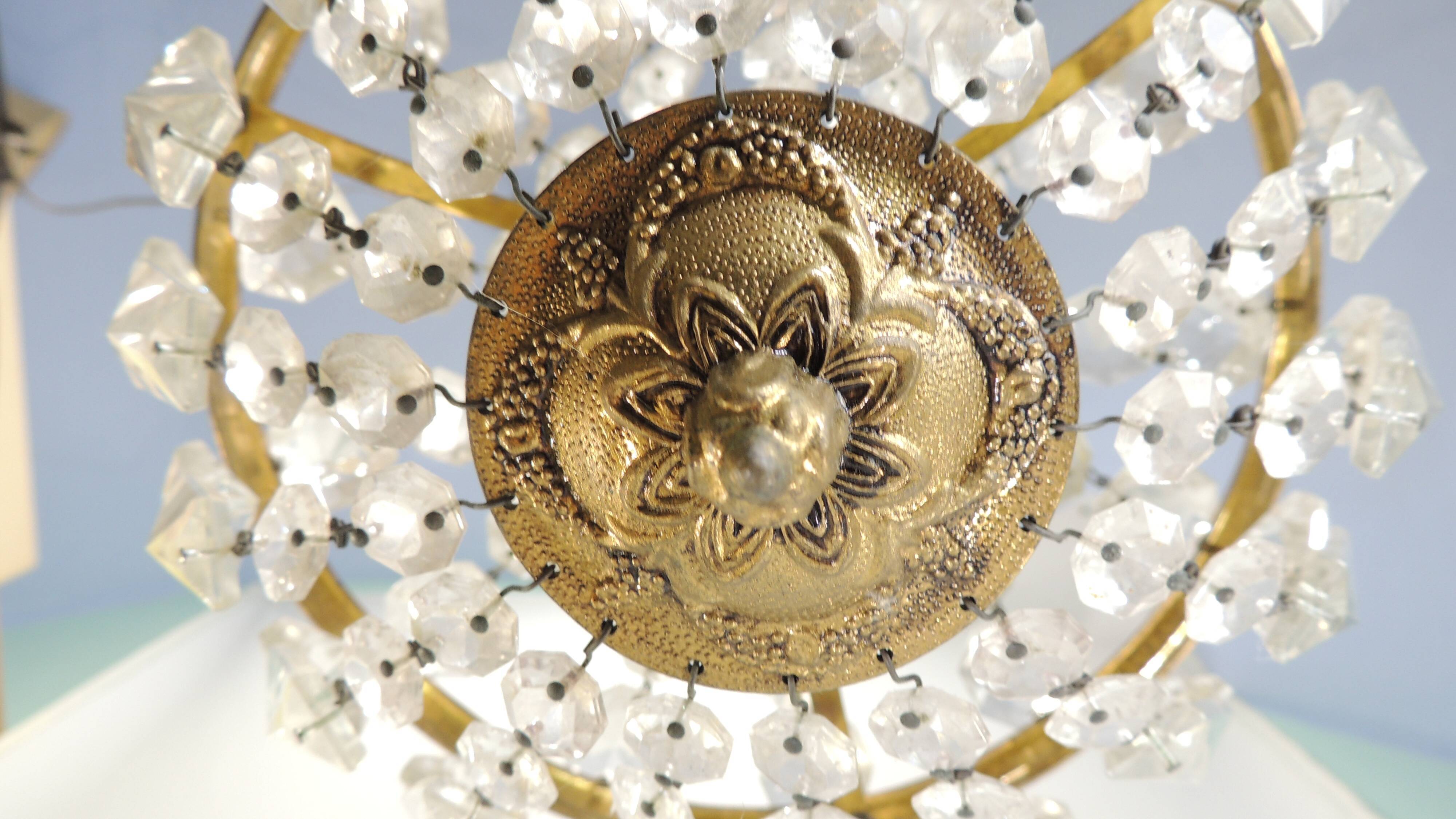 Old hot air balloon chandelier