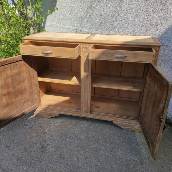 Art Deco sideboard in natural wood