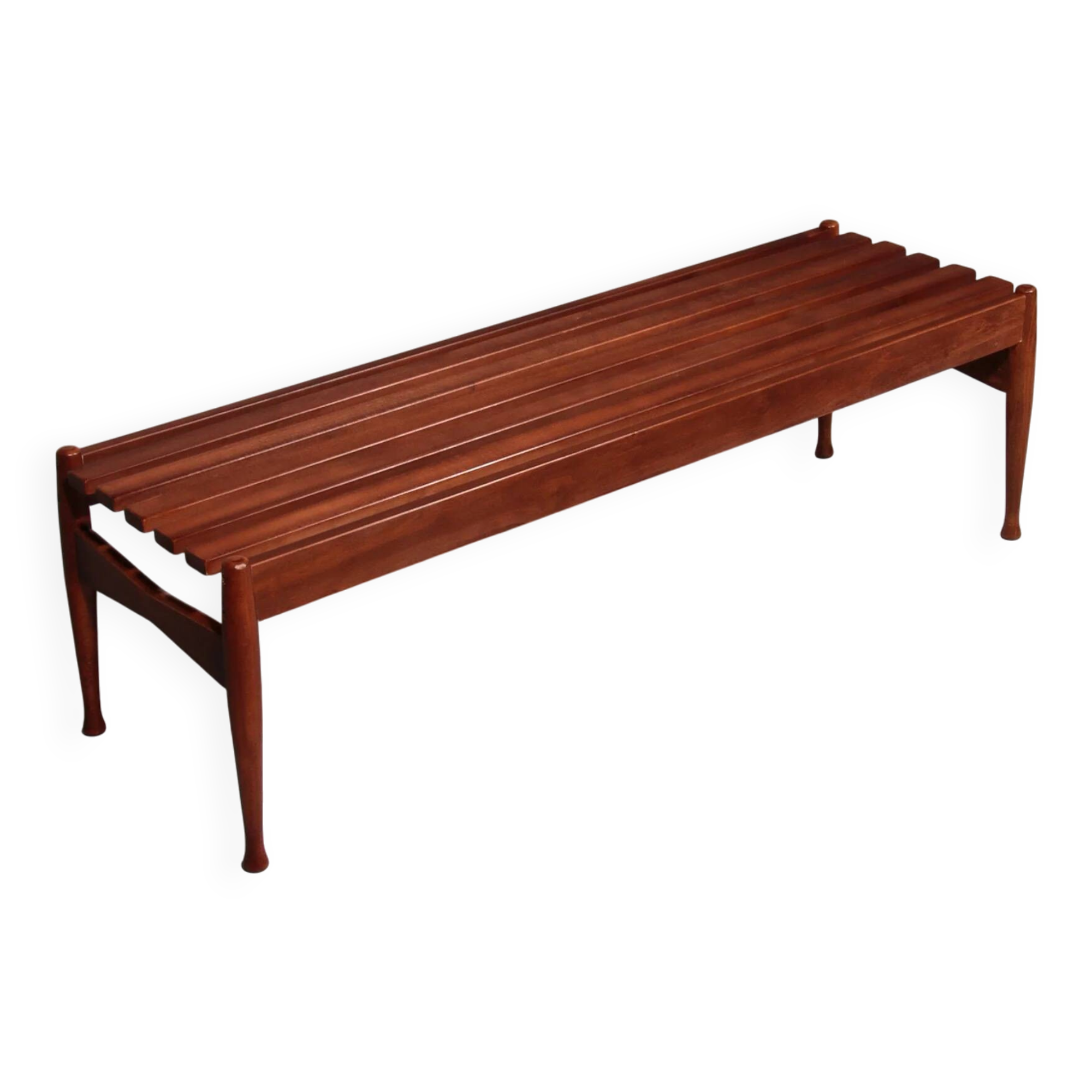 Walnut bench by Gio Ponti made by Fratelli Reguitti 1950