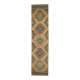 Vintage Turkish Oushak Handmade Wool Cotton Orange Runner Rug 90x373