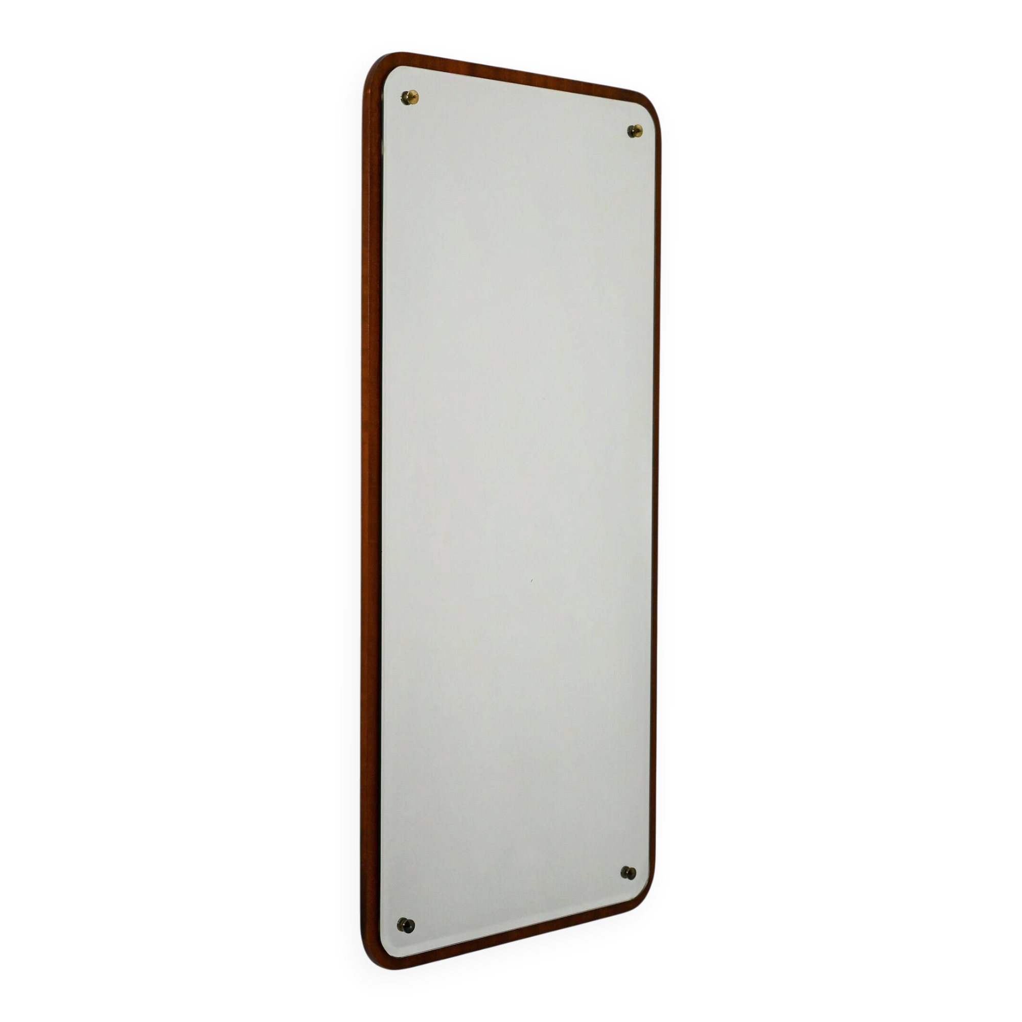 Swedish rectangular teak mirror "Sara" model