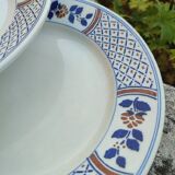 Set of 4 K&G Lunéville flat plates, Rouennais model