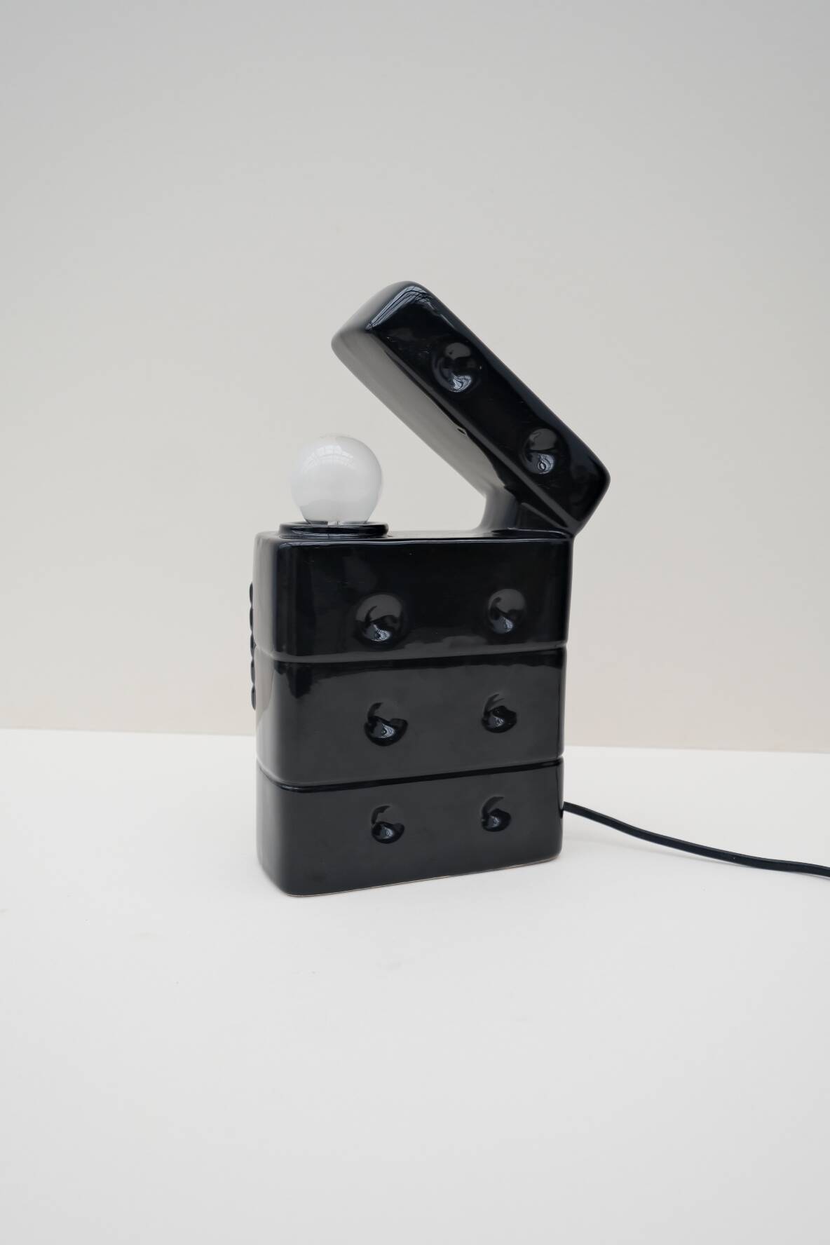 Ceramic “lighter” lamp by jc peiré, 1970