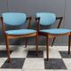 Set of 2 Kai Kristiansen Model 42 Teak Z-chairs for  Shou Andersen Denmark
