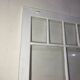 Porte vitrée ancienne style verrière atelier blanche