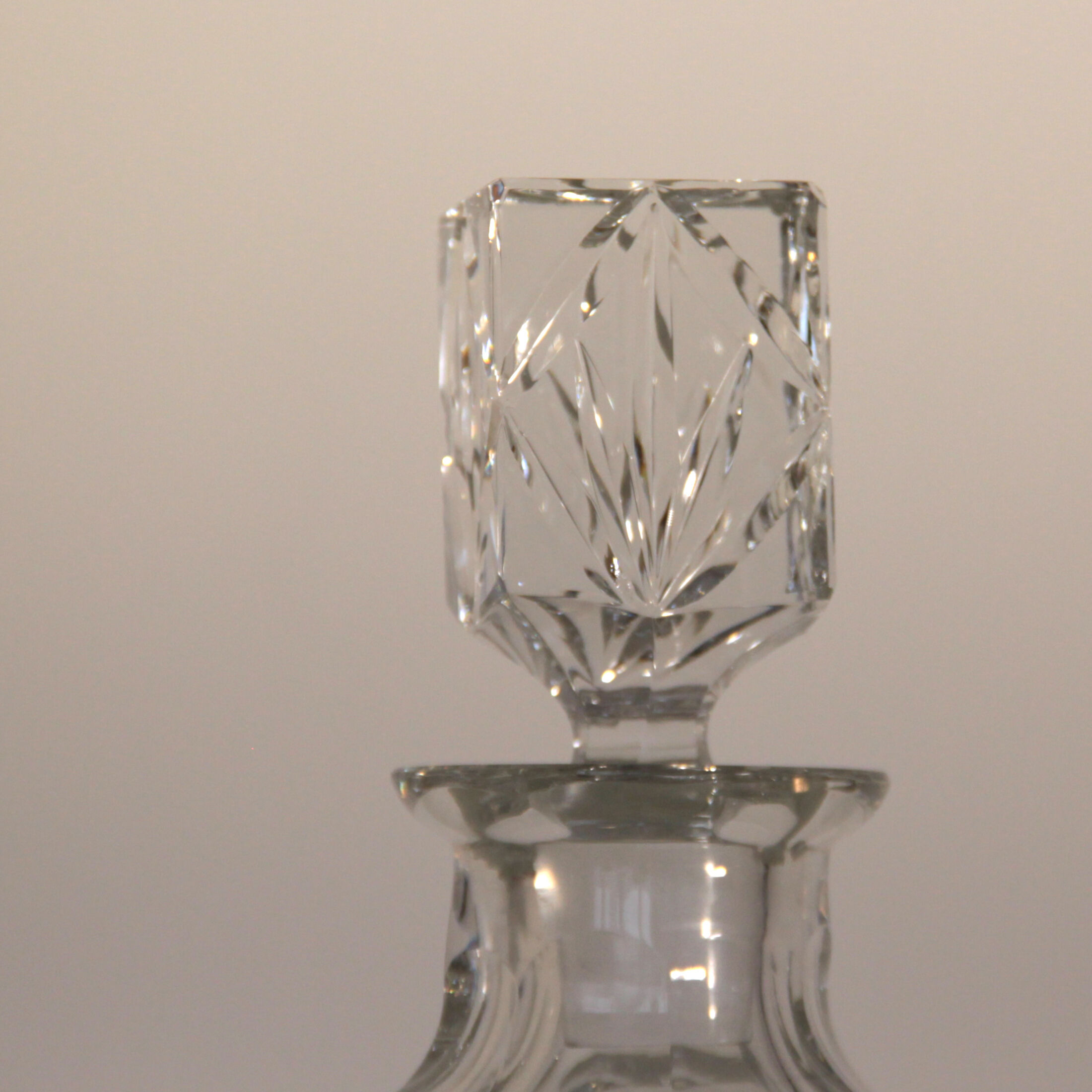 Vintage cut crystal whisky decanter