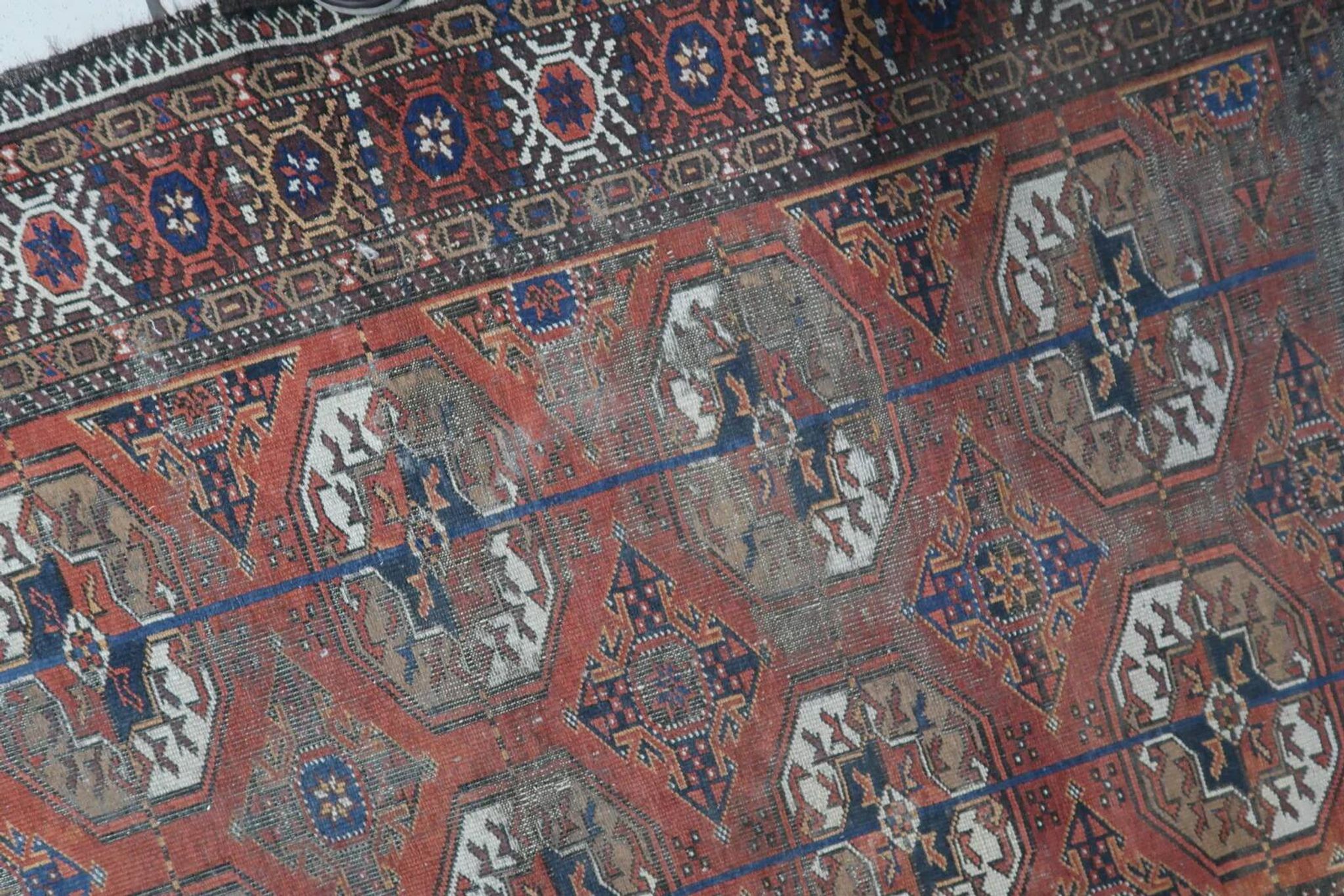 Tapis afghan Baluch vintage fait main 93 cm x 164 cm années 1920