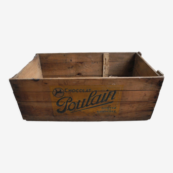 Poulain chocolate wooden box