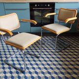 Pair of B64 Cesca Breuer armchairs