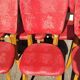 6 vintage chairs 1960 in wood and skaï