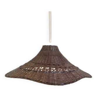 Vintage wicker pendant light