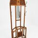 Art Deco coat rack wardrobe in solid oak