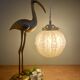 Vintage globe pendant light in pale yellow opaline