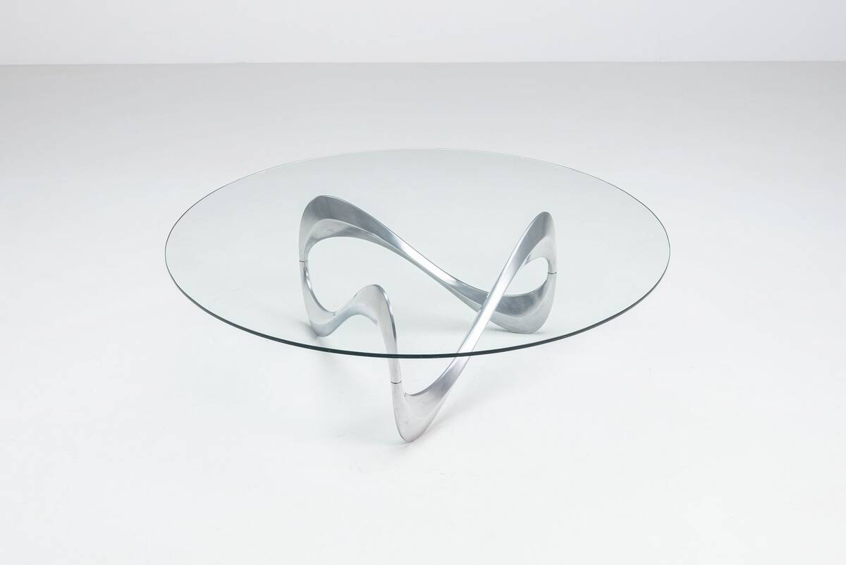 Knut Hesterberg model Snake coffee table Ronald Schmitt Germany 1965