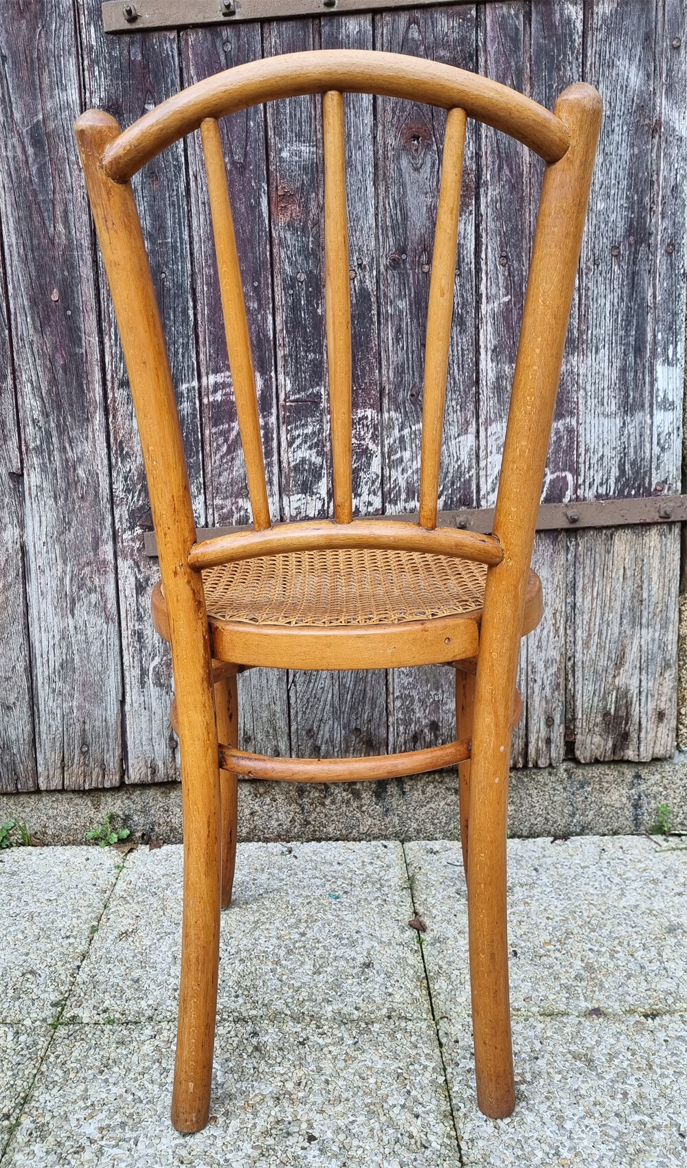 Pair of canned bistro chairs, J. Kohn early twentieth century.