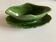 Glazed clay sauce with neoclassical festoons Aegitna Vallauris 1950