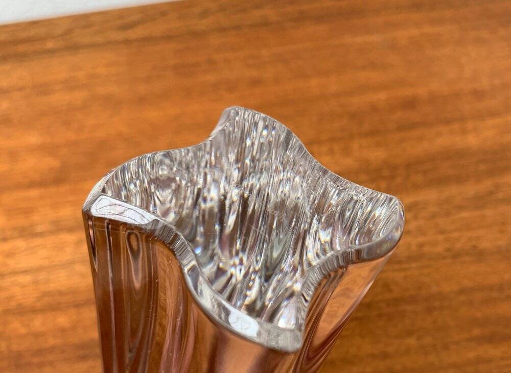 Vintage German glass candlestick by Villeroy & Boch
