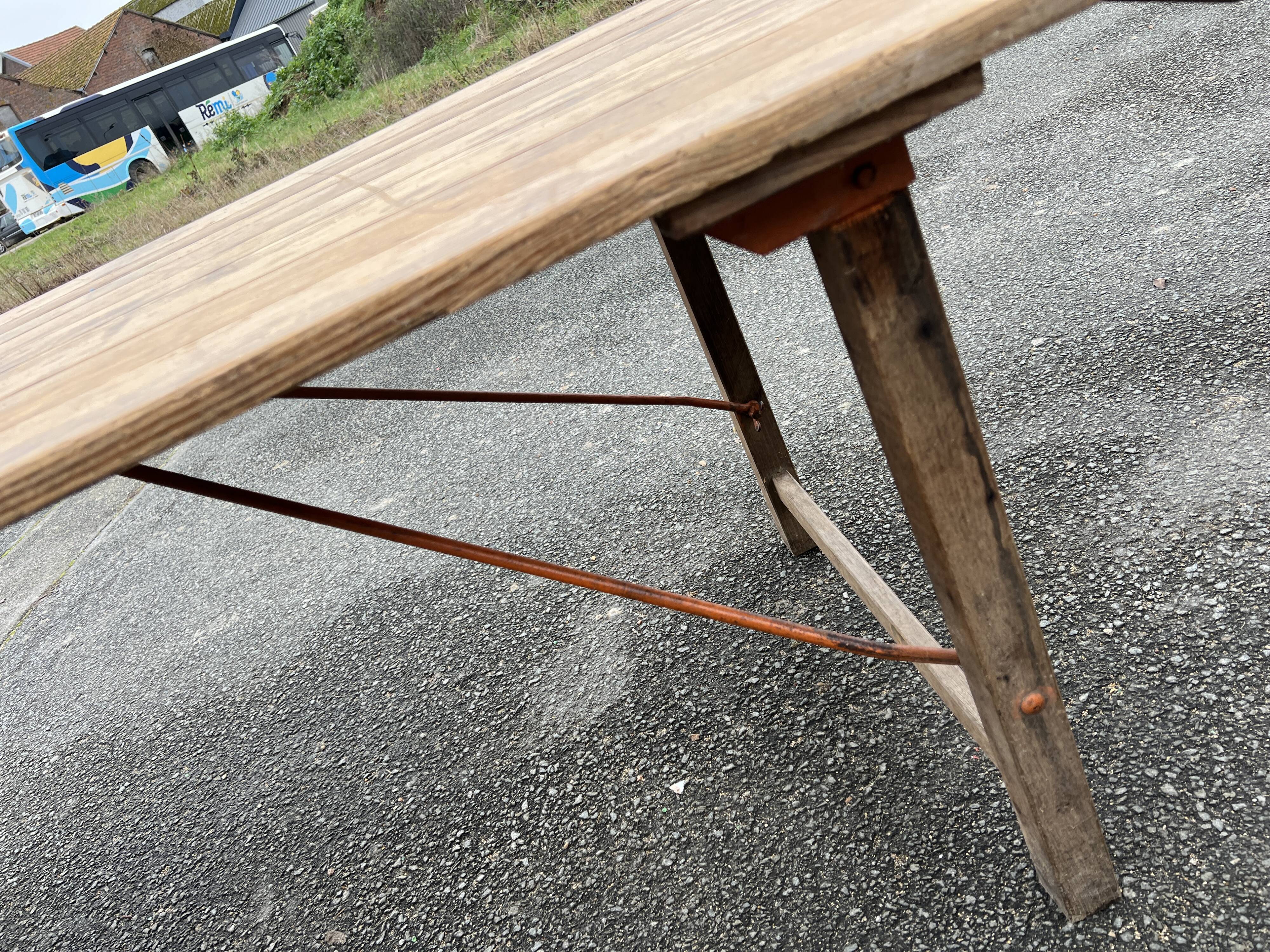 Old folding table
