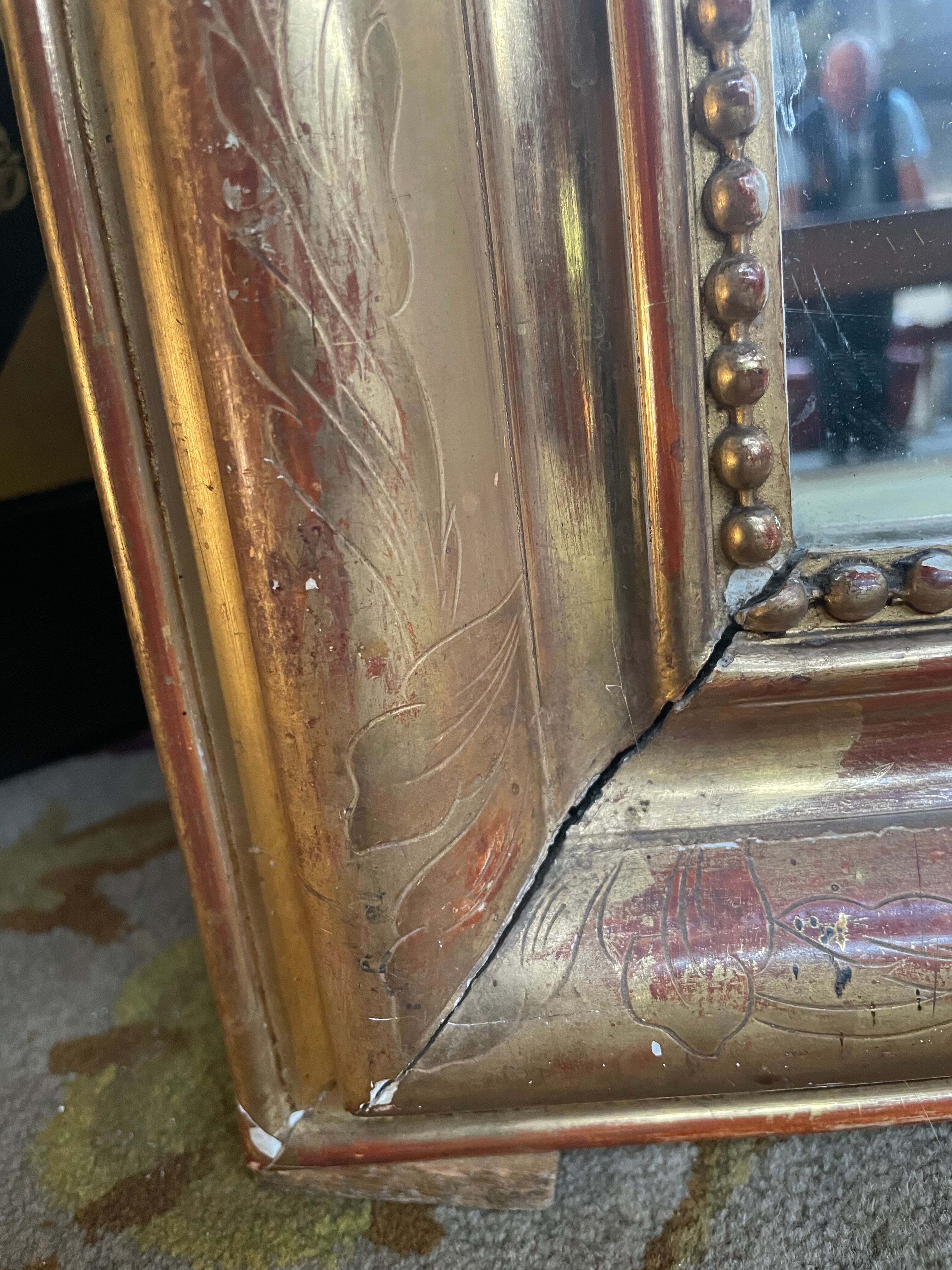 Mirror era Louis Philippe gold leaf 94x127cm