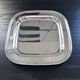 Silver-plated metal dish