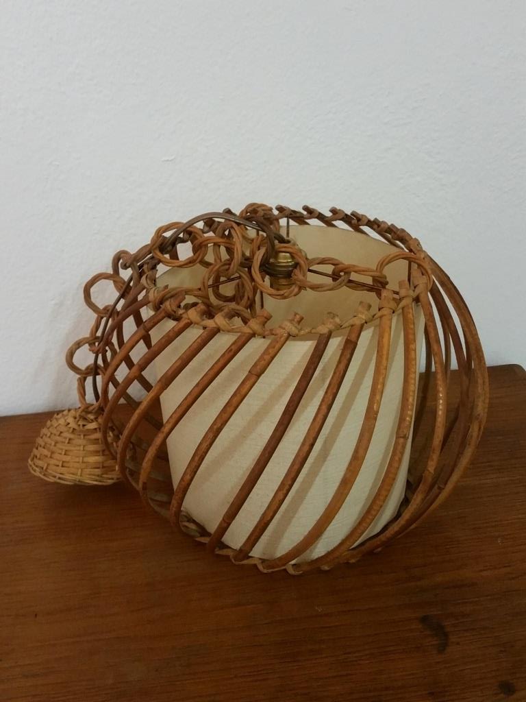 Hanging lamp wicker