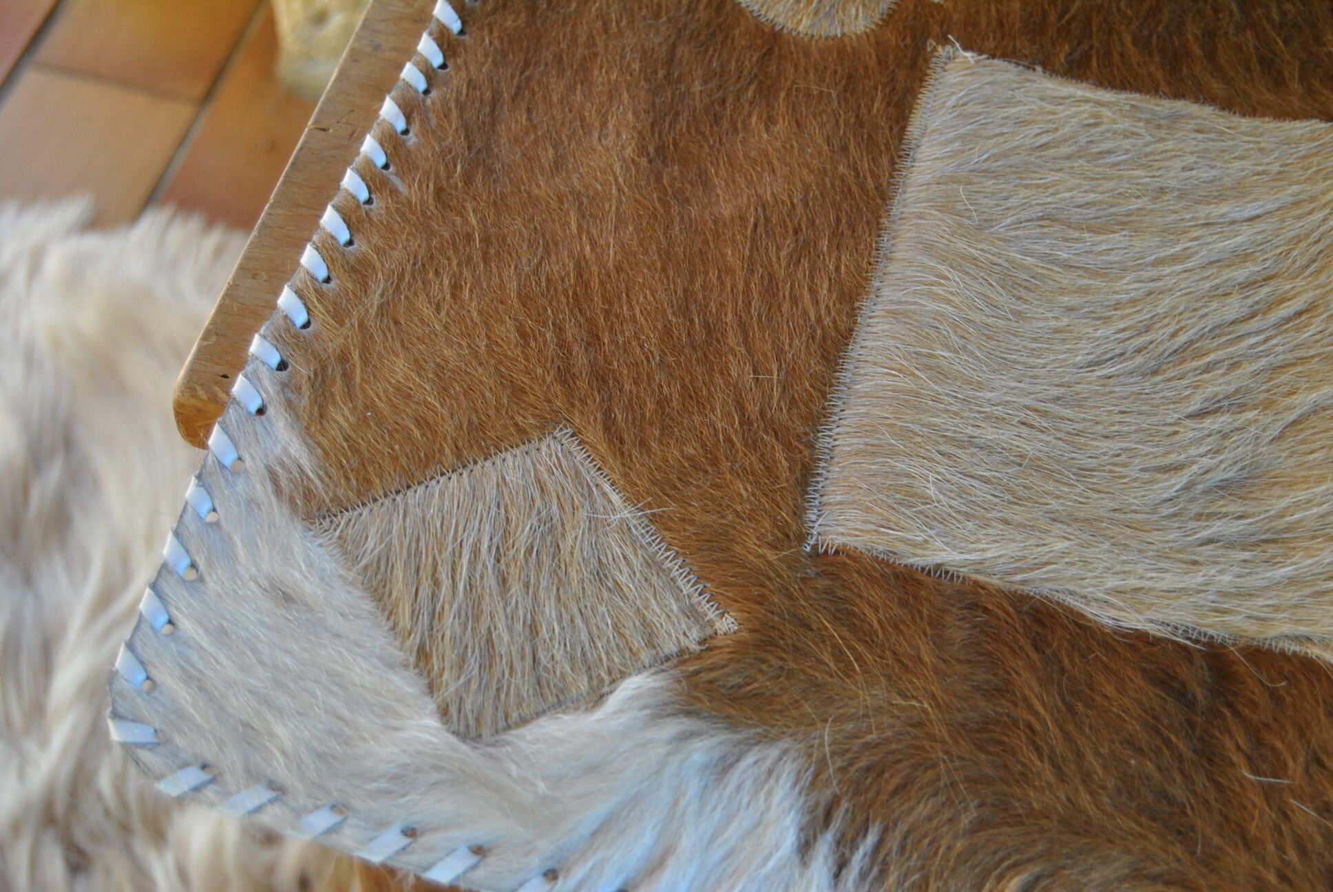 60s Cowhide Card Game Mat