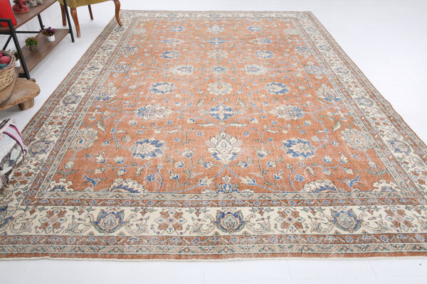 tapis vintage turc surdimensionné 10x14, tapis 10x14 Surface, tapis Grand Surface, 13.10.x9.7 Ft