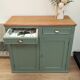Buffet parisien vert de gris