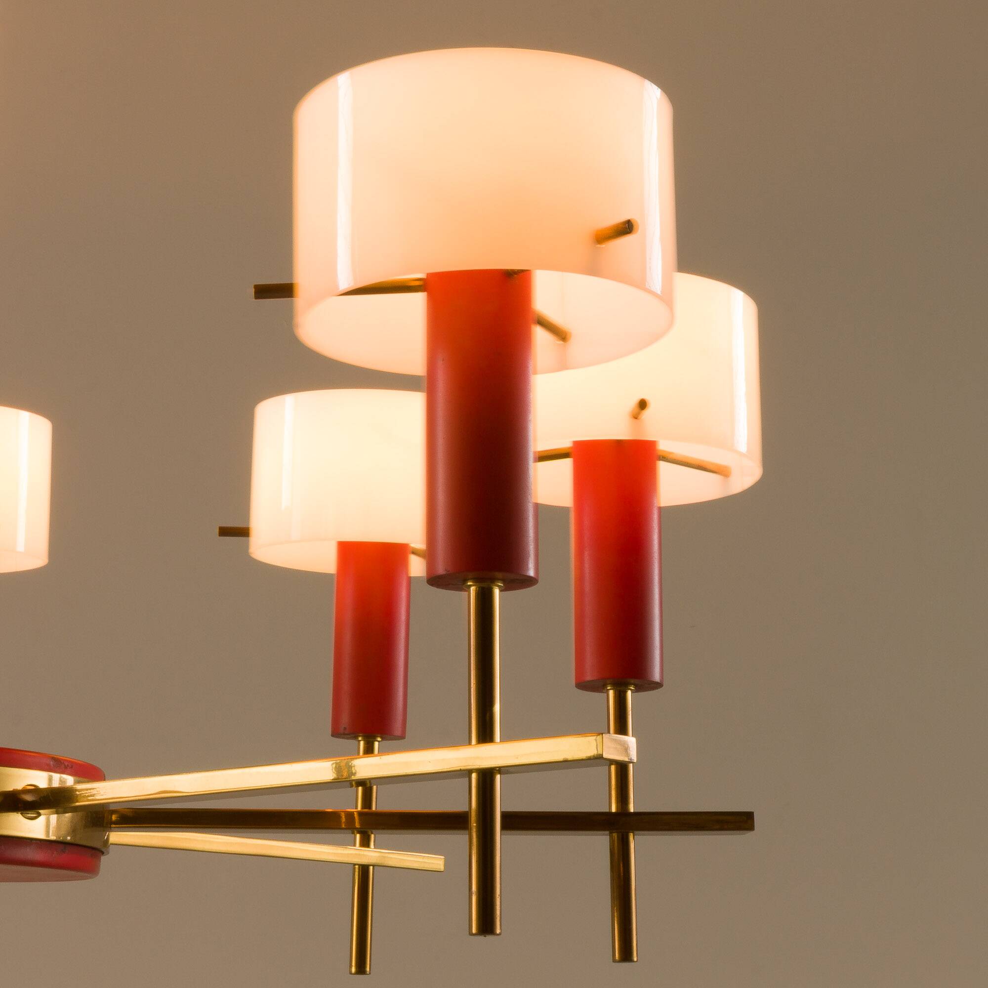 Lustre attribué à Angelo Brotto pour Esperia, Italie années 1960
