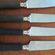 12 knives au gaulois blackened wooden handle