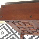 Shallow solid oak sideboard