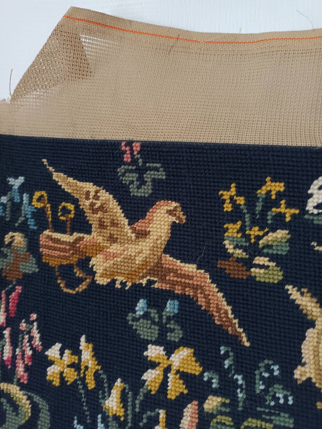 "The Harvest" handmade tapestry from the 20th century