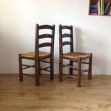 6 rustic chairs mulched brutalist style