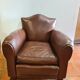 Fauteuil club vintage  en cuir