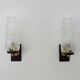 Pair of vintage Maison Arlus 1950s brass wall sconces