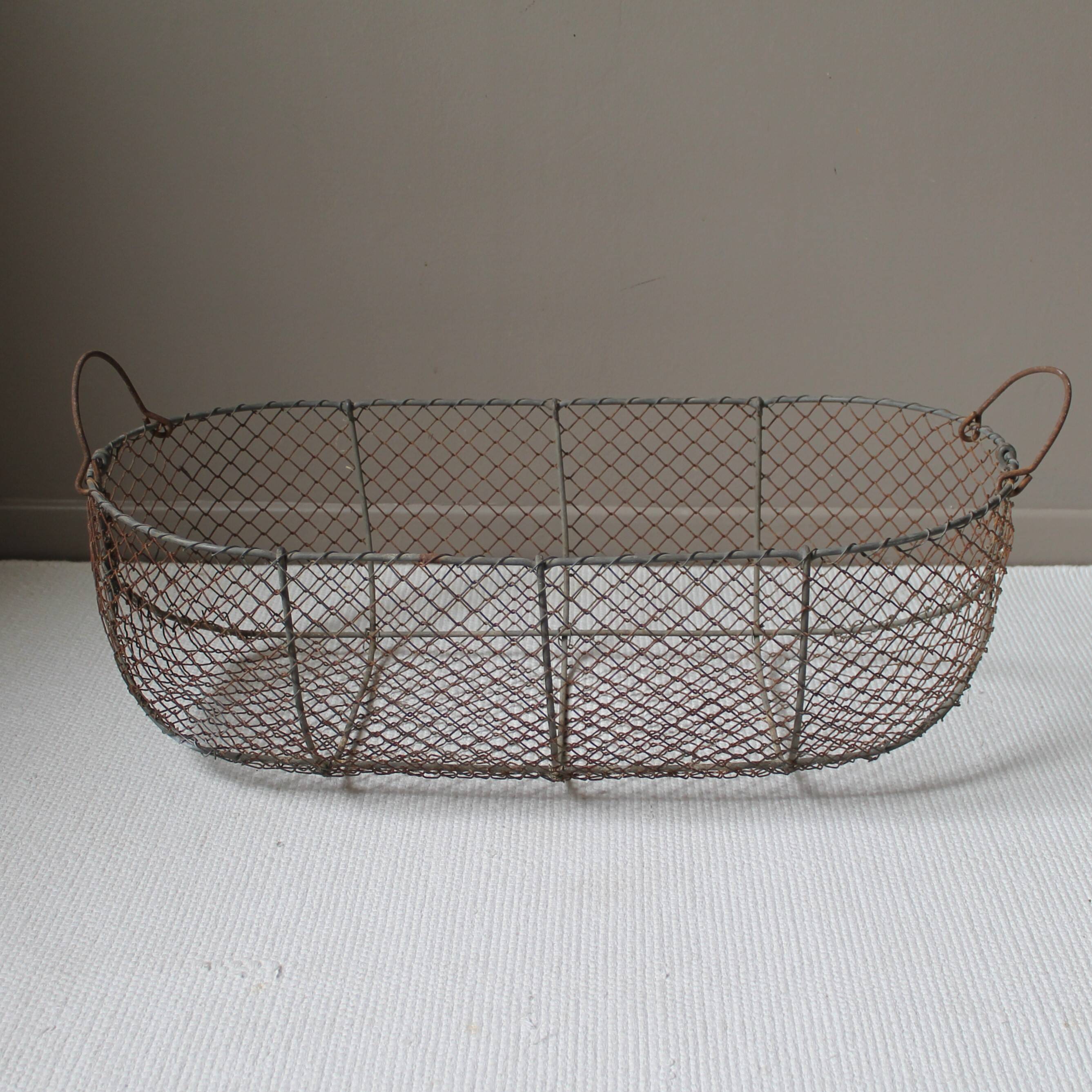 Vintage wire basket