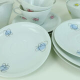 Mid century coffee crockery schirnding bavaria abstract decor in pastel colors 1950s