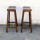 Pair of brutalist style stools