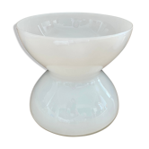 Anne Nilsson for Ikea white glass diabolo vase