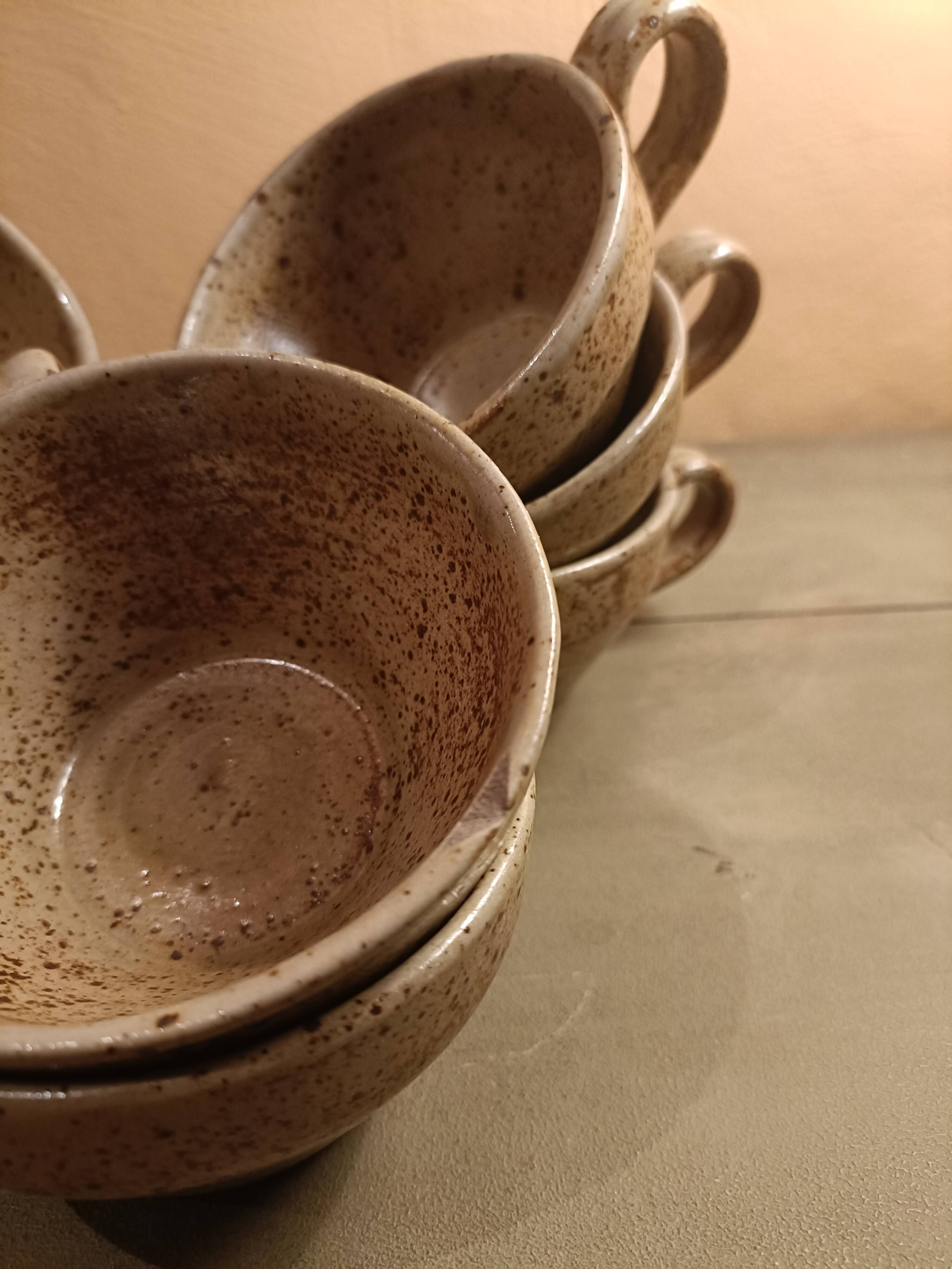 Stoneware mugs
