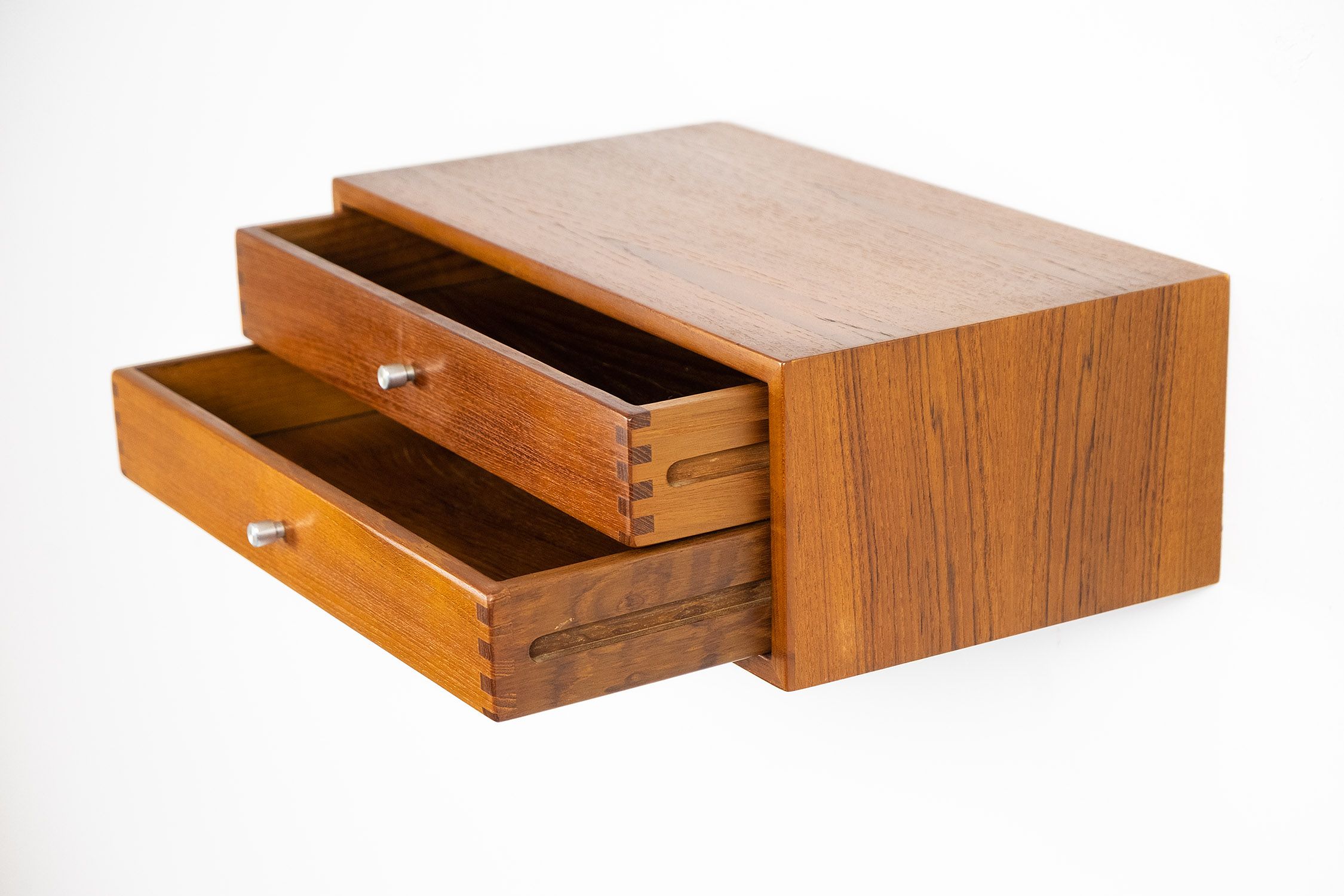 Console murale en teck par Kai Kristiansen pour Aksel Kjersgaard années 1960