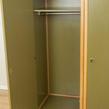 Système d'armoires Flötotto quatre pièces, années 1970, vert, hêtre, HPL