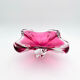Large Crystal Bowl Bohemia Josef Hospodka 2.6kg Ruby Design 1960