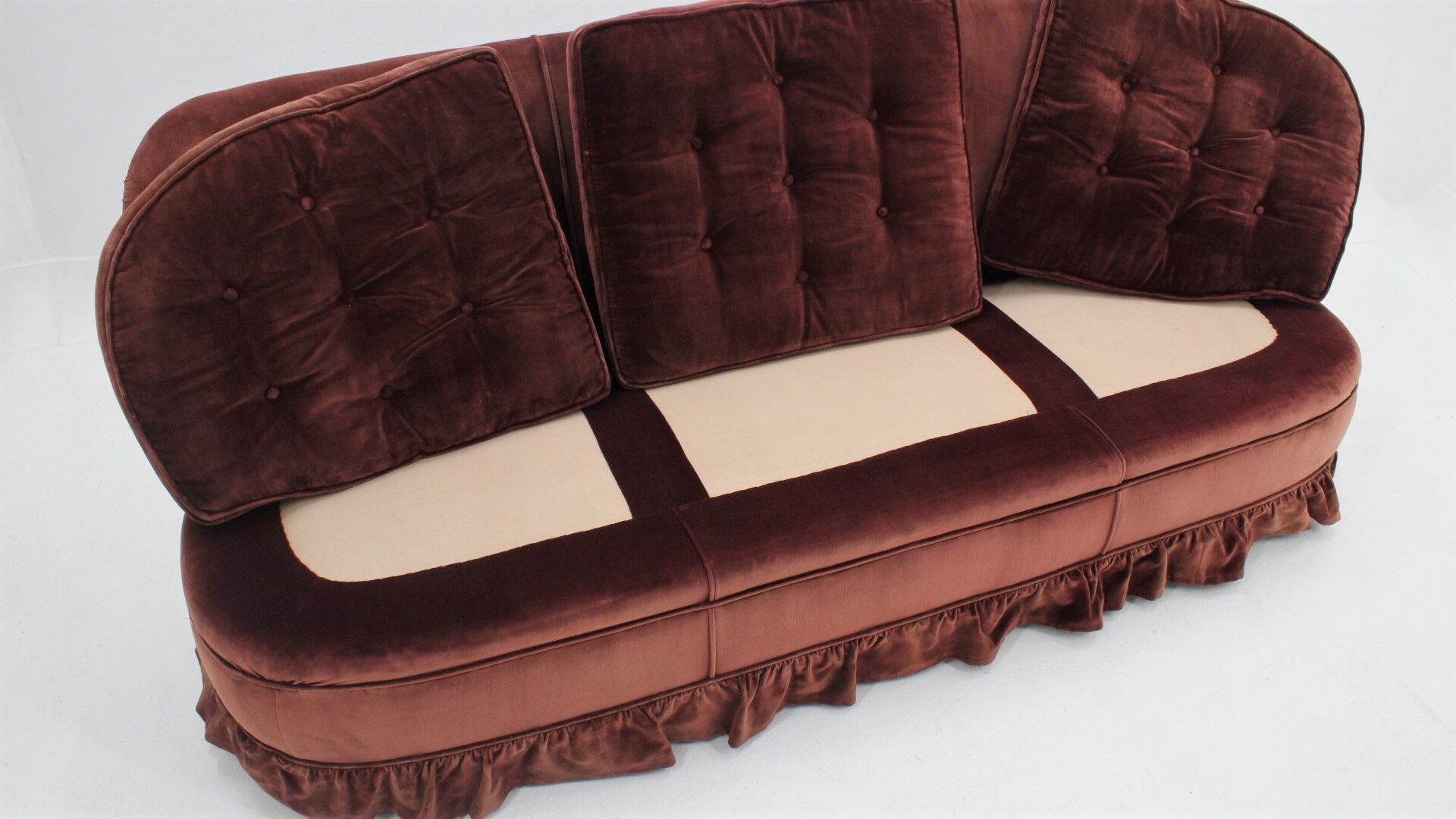 Melchiorre bega 3-seater velvet sofa 1940