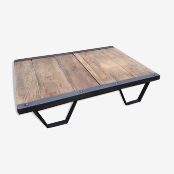 Table basse ancienne palette SNCF