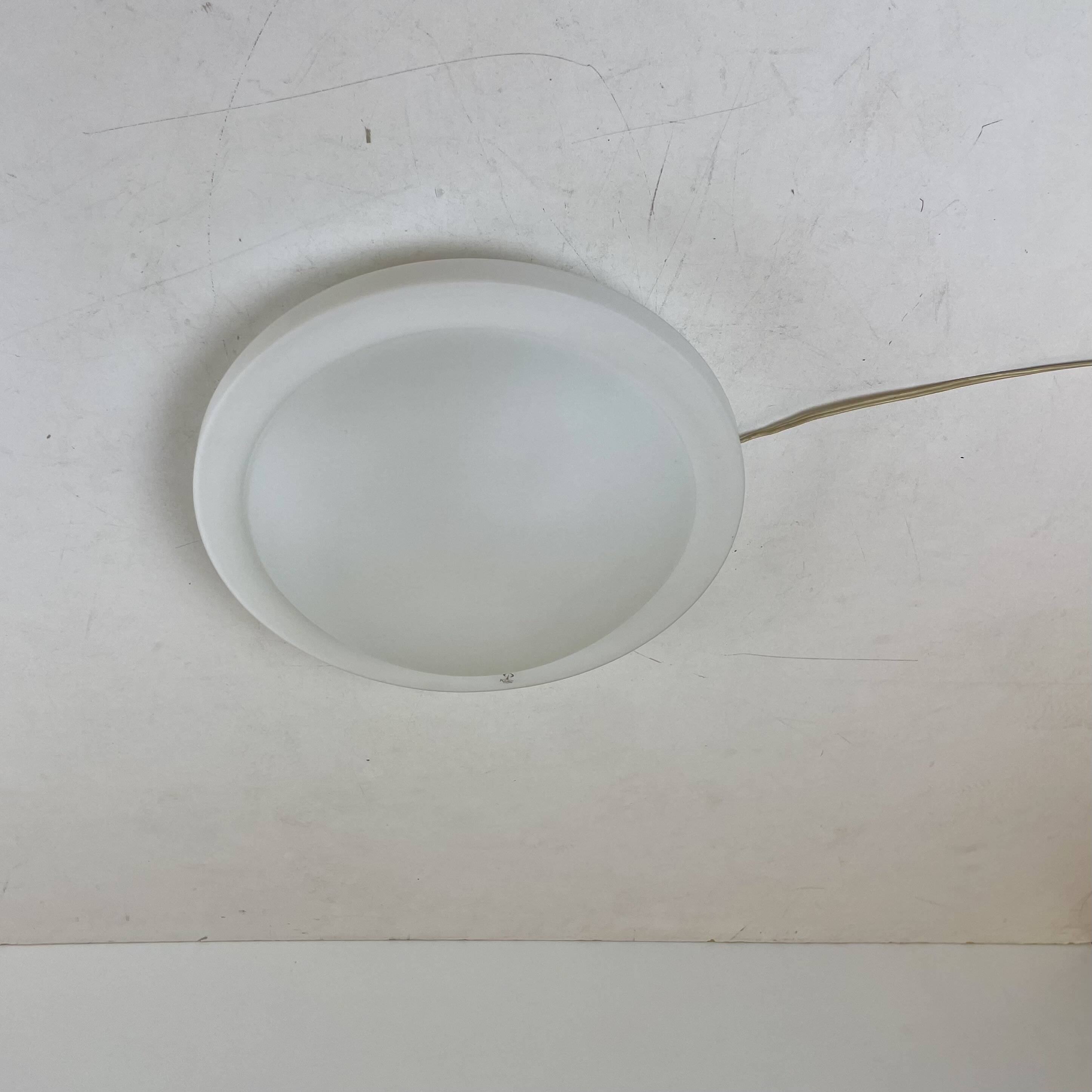 Opaline Ceiling Lamp by Peill+Putzler, Germany, 1980s