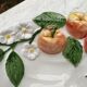 Fruit dish in apple slip