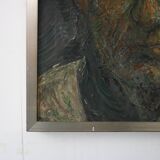 Signed oil painting “Zelfportret” by Paul Citroen, the Netherlands, 1965